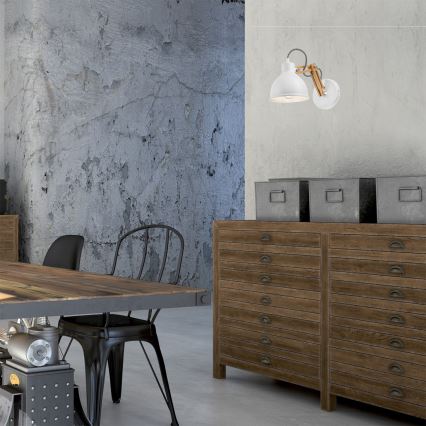 Seinävalaisin MARCELLO 1xE27/60W/230V pyökki - FSC sertifioitu
