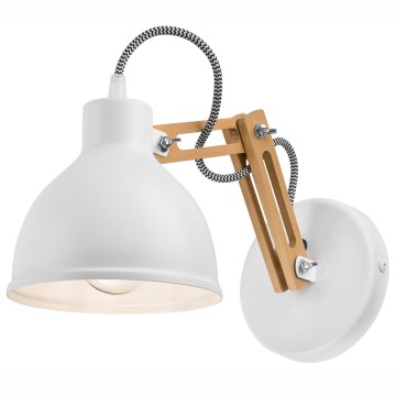 Seinävalaisin MARCELLO 1xE27/60W/230V pyökki - FSC sertifioitu