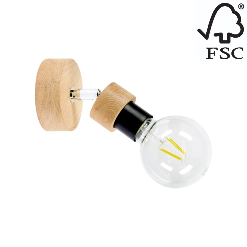 Seinävalaisin MARJOLAINE 1xE27/25W/230V tammi  - FSC-sertifioitu