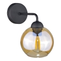 Seinävalaisin MELLE BLACK 1xE27/60W/230V