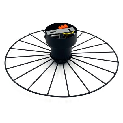 Seinävalaisin MONTANA 1xE27/15W/230V halkaisija 30 cm musta