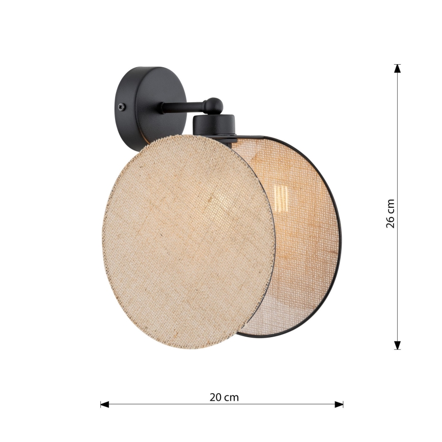 Seinävalaisin MOTIF 1xE14/10W/230V beige