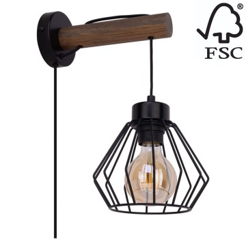 Seinävalaisin MUG 1xE27/15W/230V mänty - FSC-sertifioitu