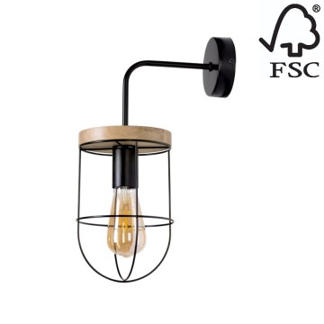 Seinävalaisin NETUNO 1xE27/25W/230V tammi  - FSC-sertifioitu