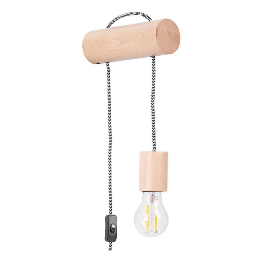 Seinävalaisin NIMBI 1xE27/15W/230V pyökki