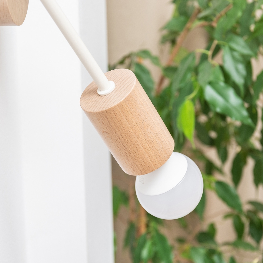 Seinävalaisin OXFORD 1xE27/15W/230V mänty/kerma