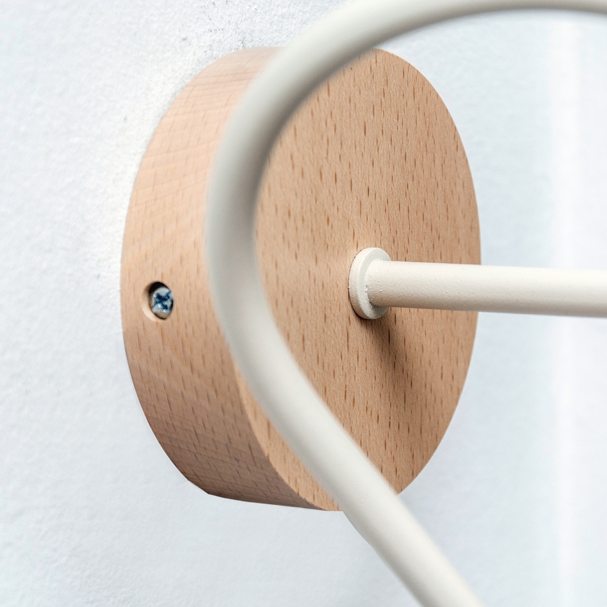 Seinävalaisin OXFORD 1xE27/15W/230V mänty/kerma