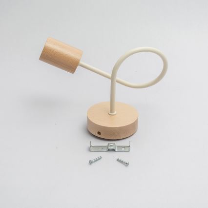 Seinävalaisin OXFORD 1xE27/15W/230V mänty/kerma