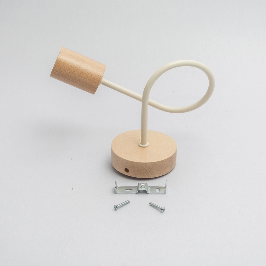 Seinävalaisin OXFORD 1xE27/15W/230V mänty/kerma