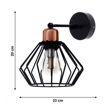 Seinävalaisin PORTO 1xE27/40W/230V