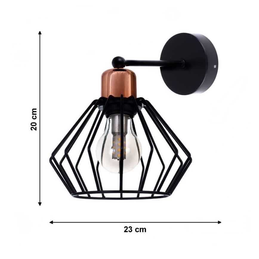 Seinävalaisin PORTO 1xE27/40W/230V