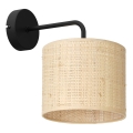 Seinävalaisin RATTAN 1xE27/60W/230V rottinki