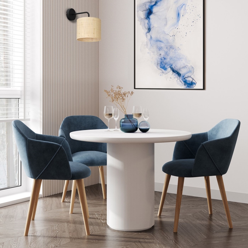 Seinävalaisin RATTAN 1xE27/60W/230V rottinki