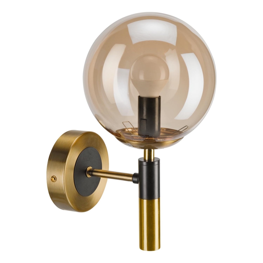 Seinävalaisin ROLLO 1xE14/5W/230V kulta/savuinen beige