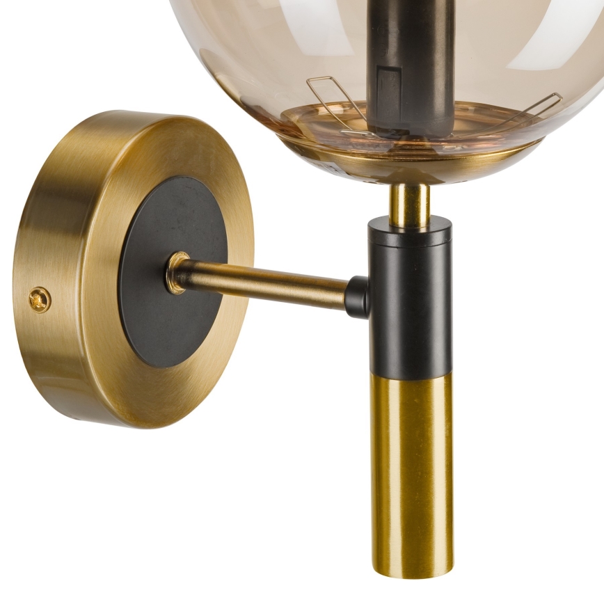 Seinävalaisin ROLLO 1xE14/5W/230V kulta/savuinen beige