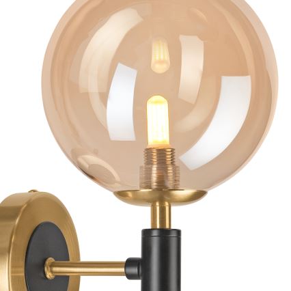 Seinävalaisin ROLLO 1xG9/5W/230V kulta/savuinen beige