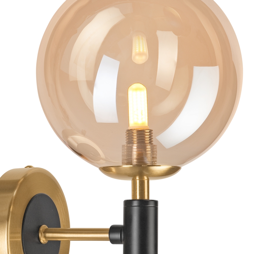 Seinävalaisin ROLLO 1xG9/5W/230V kulta/savuinen beige