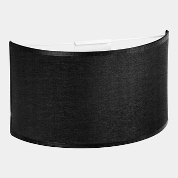Seinävalaisin RONDO 1xE27/15W/230V musta