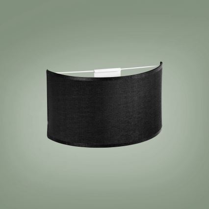 Seinävalaisin RONDO 1xE27/15W/230V musta