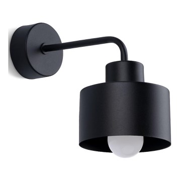 Seinävalaisin SAVAR 1xE27/60W/230V musta