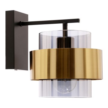 Seinävalaisin SPIEGA 1xE27/60W/230V kulta/musta