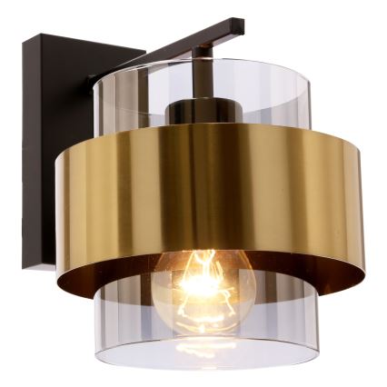 Seinävalaisin SPIEGA 1xE27/60W/230V kulta/musta