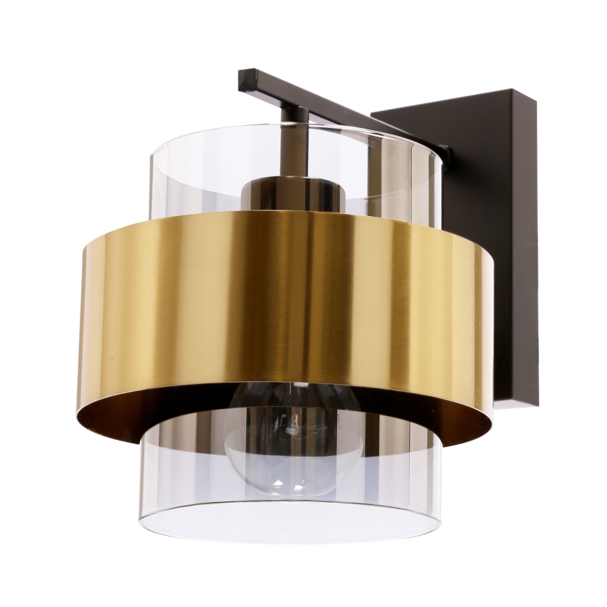 Seinävalaisin SPIEGA 1xE27/60W/230V kulta/musta