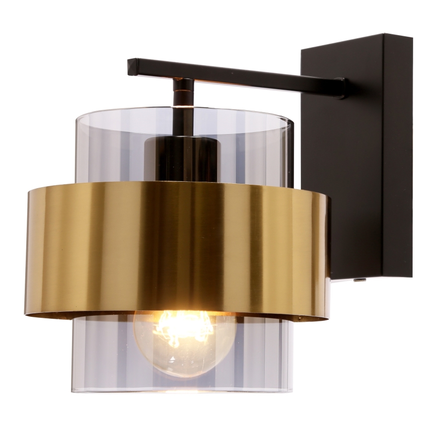 Seinävalaisin SPIEGA 1xE27/60W/230V kulta/musta
