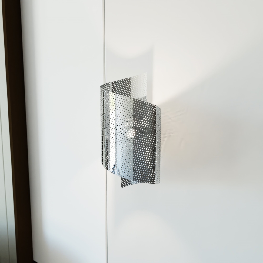 Seinävalaisin SPIRAL 1xG9/8W/230V mattakromi
