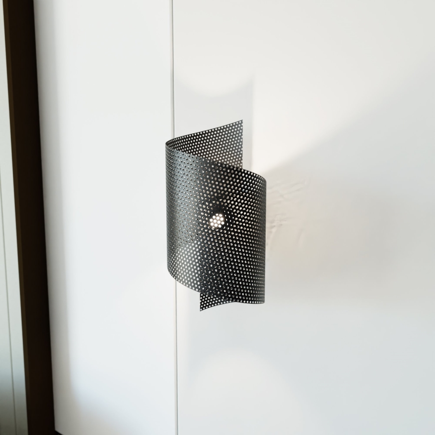 Seinävalaisin SPIRAL 1xG9/8W/230V musta