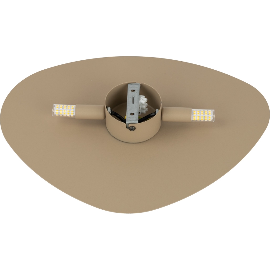 Seinävalaisin STONE 2xG9/8W/230V 30x39 cm beige