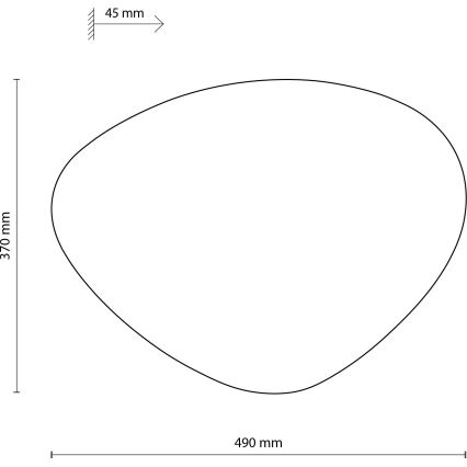 Seinävalaisin STONE 3xG9/8W/230V 37x49 cm vihreä