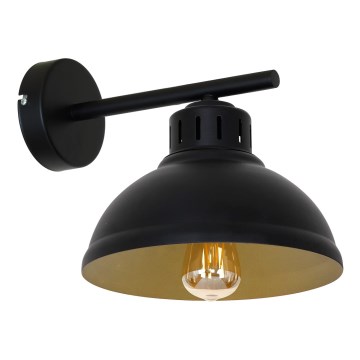Seinävalaisin SVEN 1xE27/15W/230V musta/kulta