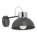 Seinävalaisin TEDI 1xE27/60W/230V antrasiitti/kiiltävä kromi