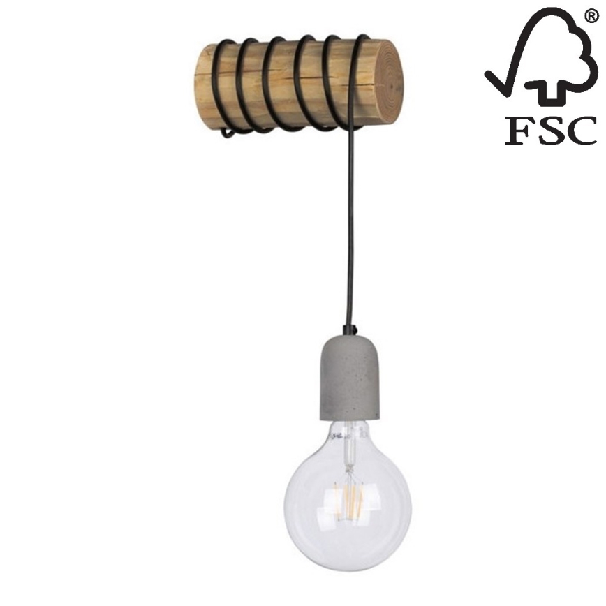 Seinävalaisin TRABO 1xE27/25W/230V - FSC-sertifioitu