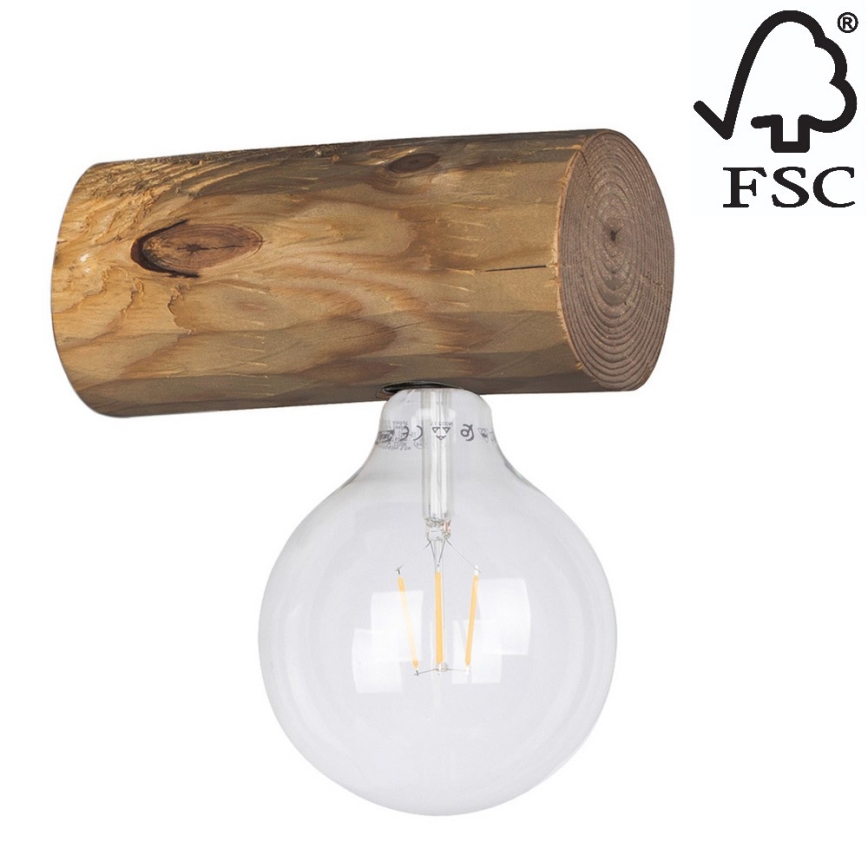 Seinävalaisin TRABO 1xE27/25W/230V - FSC-sertifioitu