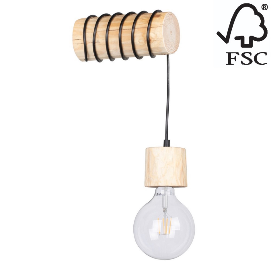 Seinävalaisin TRABO 1xE27/60W/230V - FSC-sertifioitu