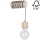 Seinävalaisin TRABO 1xE27/60W/230V mänty - FSC-sertifioitu