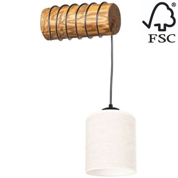 Seinävalaisin TRENO 1xE27/25W/230V mänty – FSC sertifioitu