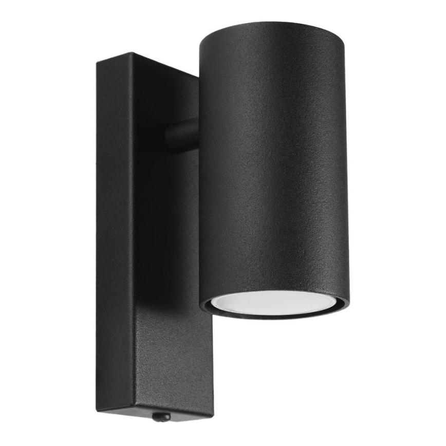 Seinävalaisin UTTI 1xGU10/40W/230V musta