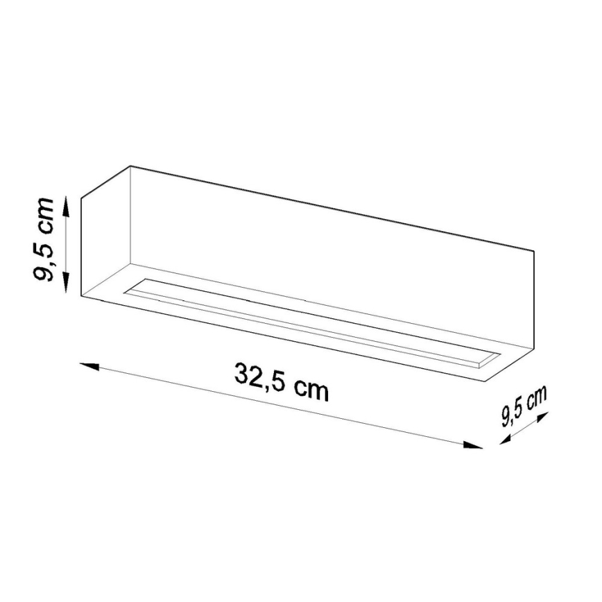 Seinävalaisin VEGA 1xE27/60W/230V valkoinen