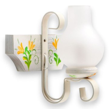 Seinävalaisin VELA 1xE14/40W/230V pyökki/kerma - FSC sertifioitu