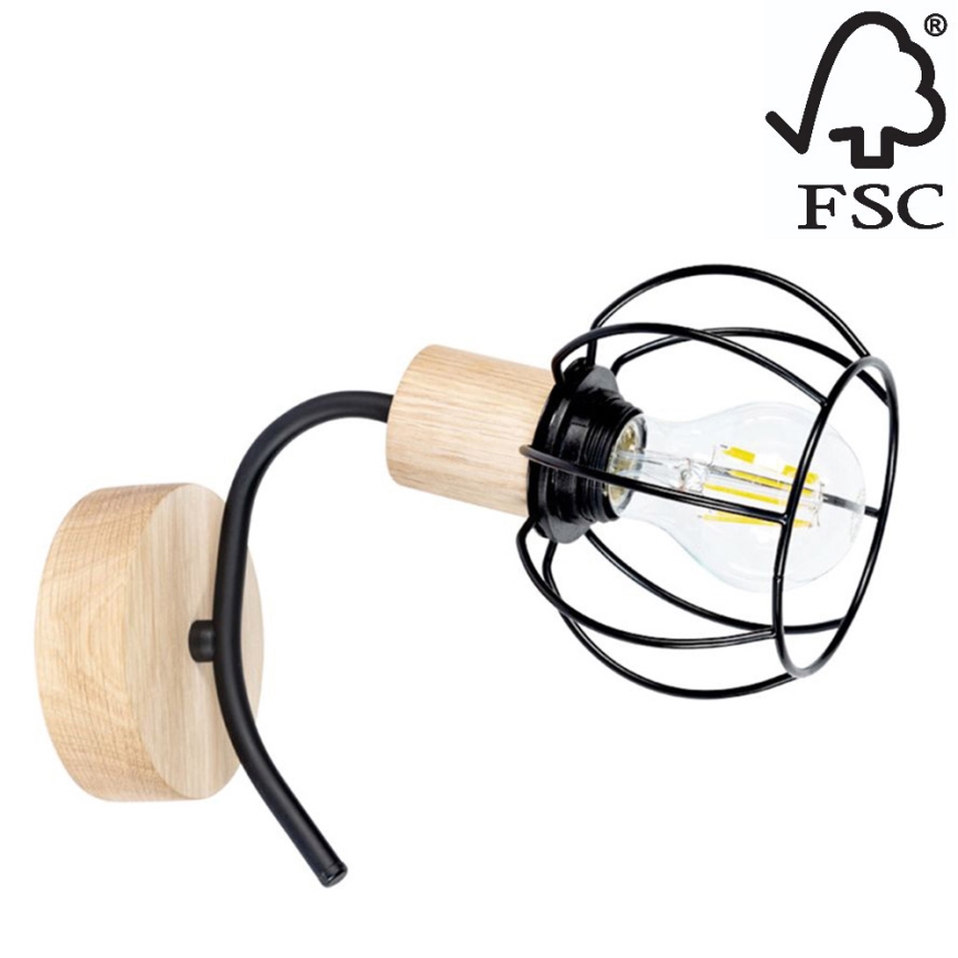 Seinävalaisin VIVIANE 1xE27/60W/230V tammi - FSC-sertifioitu