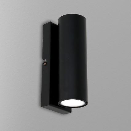 Seinävalaisin WALL 1xGU10/8W/230V musta
