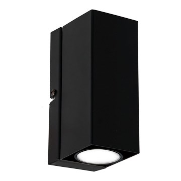Seinävalaisin WALL 1xGU10/8W/230V musta