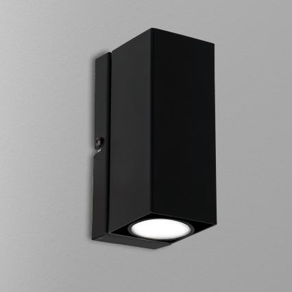 Seinävalaisin WALL 1xGU10/8W/230V musta