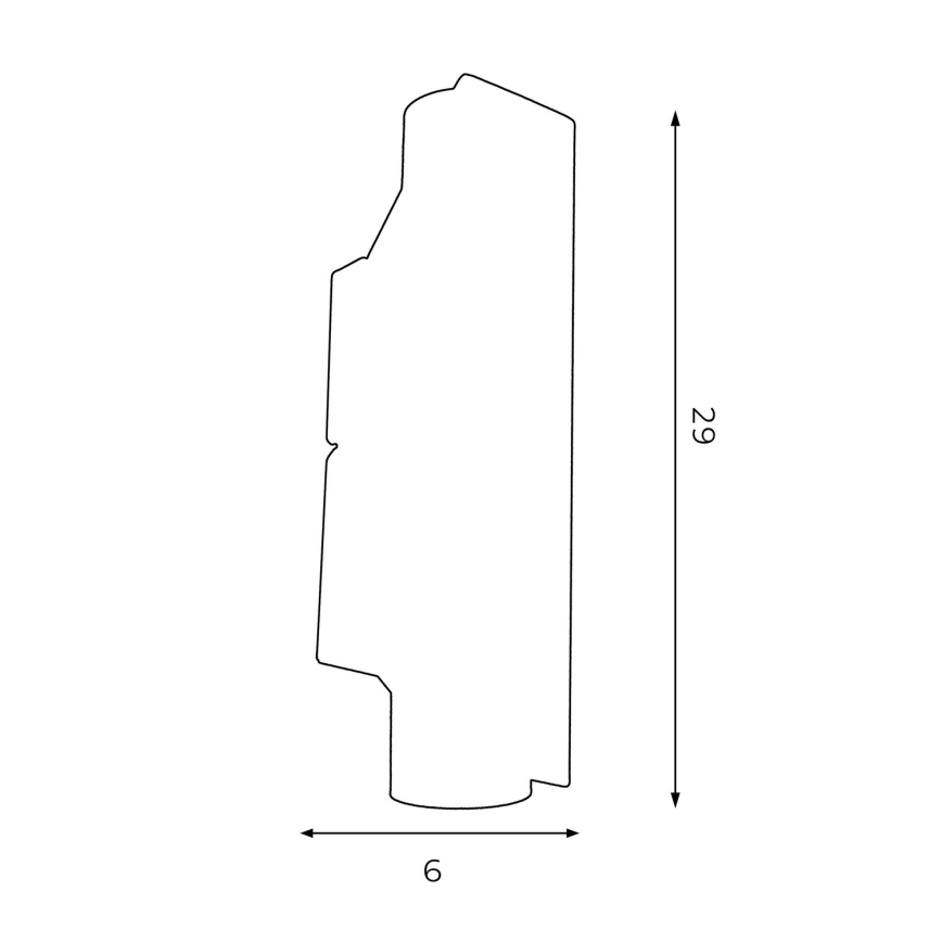 Seinävalaisin WALL 2xGU10/8W/230V musta/kiiltävä kromi