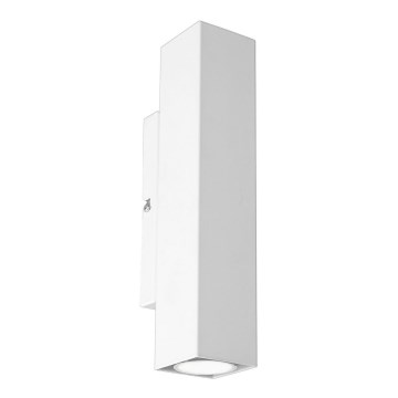 Seinävalaisin WALL 2xGU10/8W/230V valkoinen