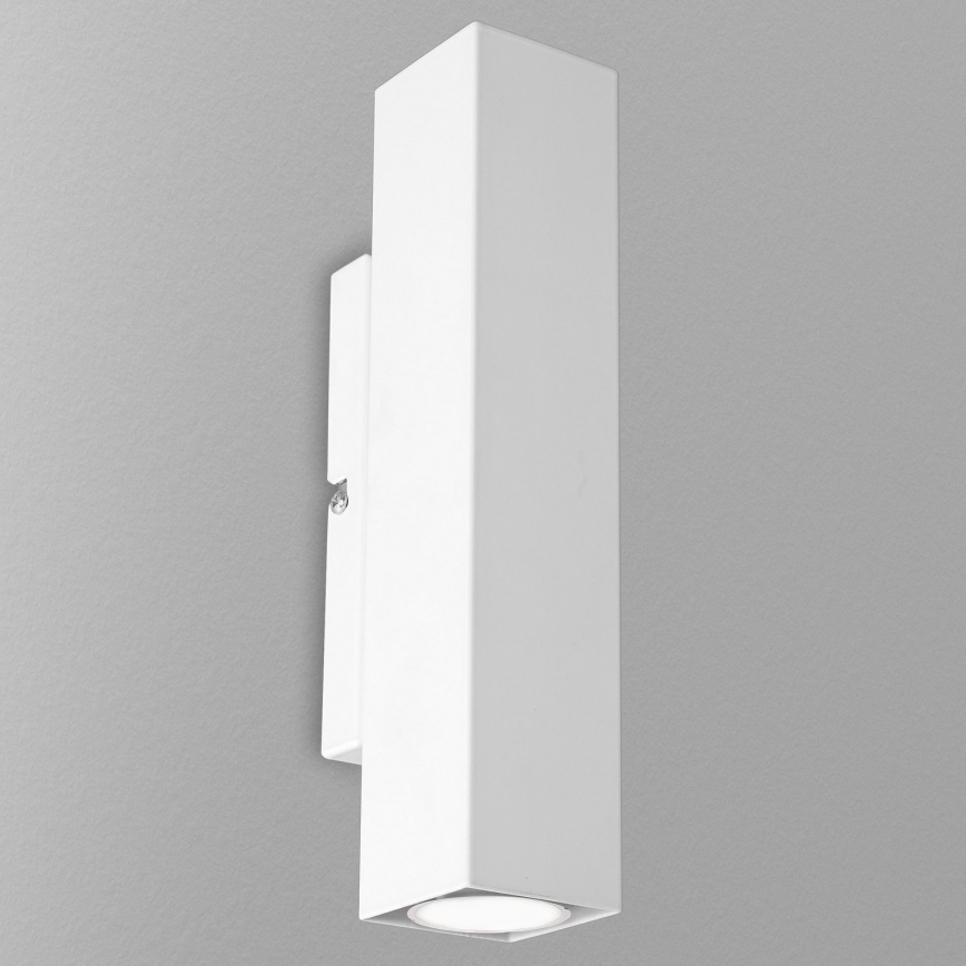 Seinävalaisin WALL 2xGU10/8W/230V valkoinen