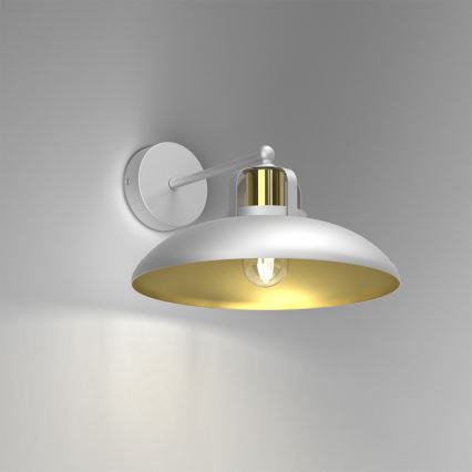 Seinävalo FELIX 1xE27/60W/230V valkoinen
